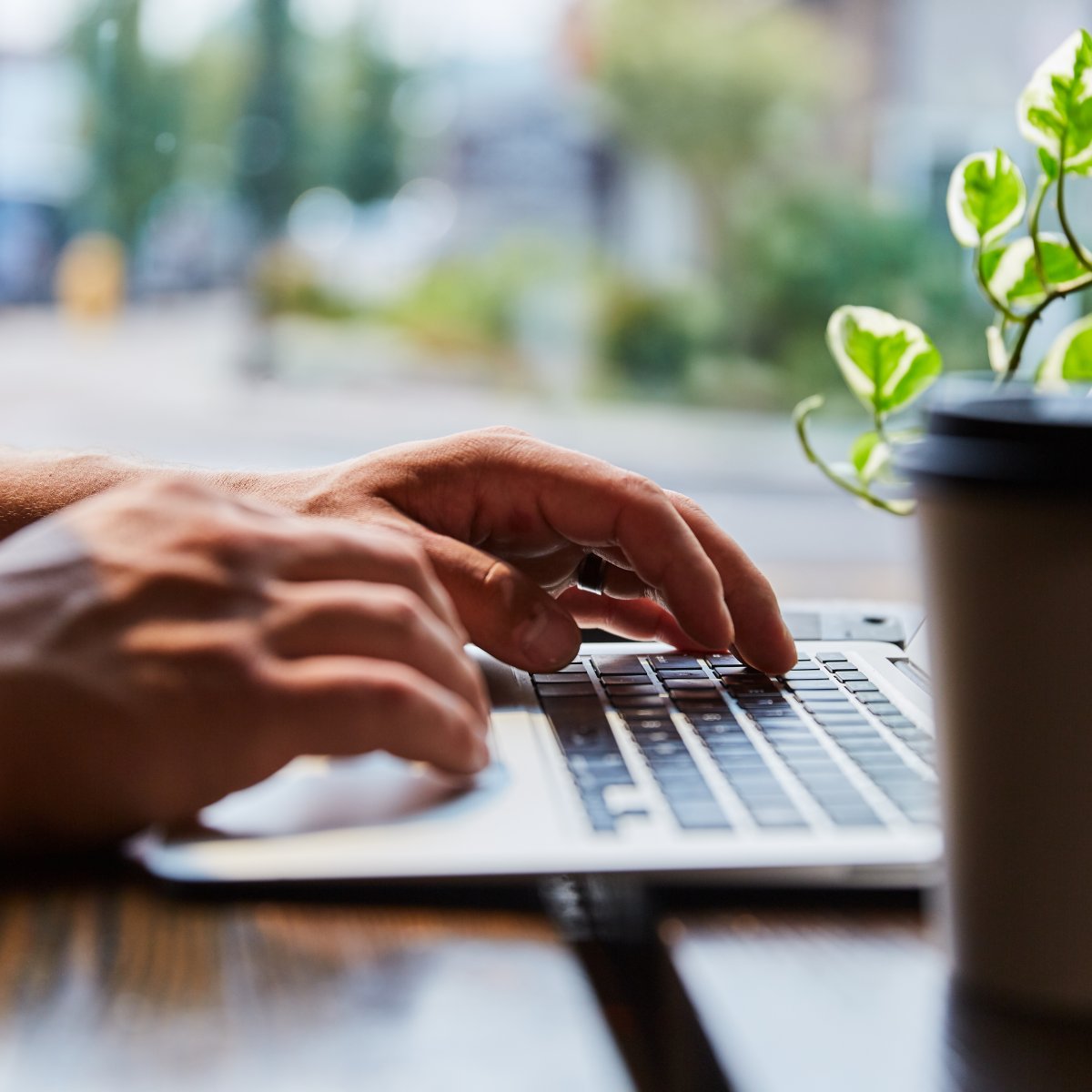 Hands on a keyboard