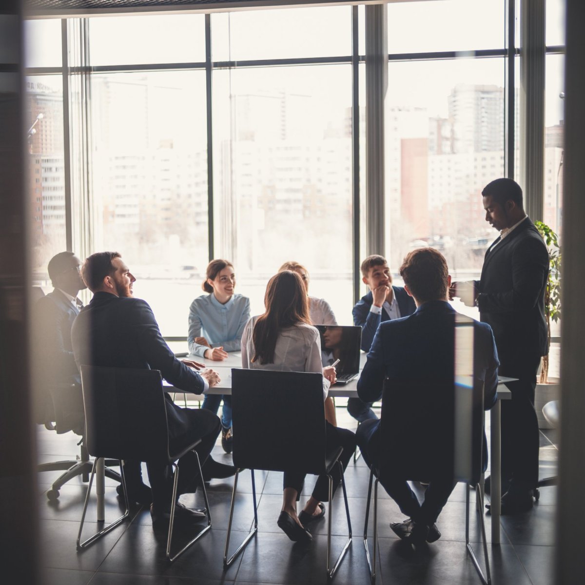 People in a conference room