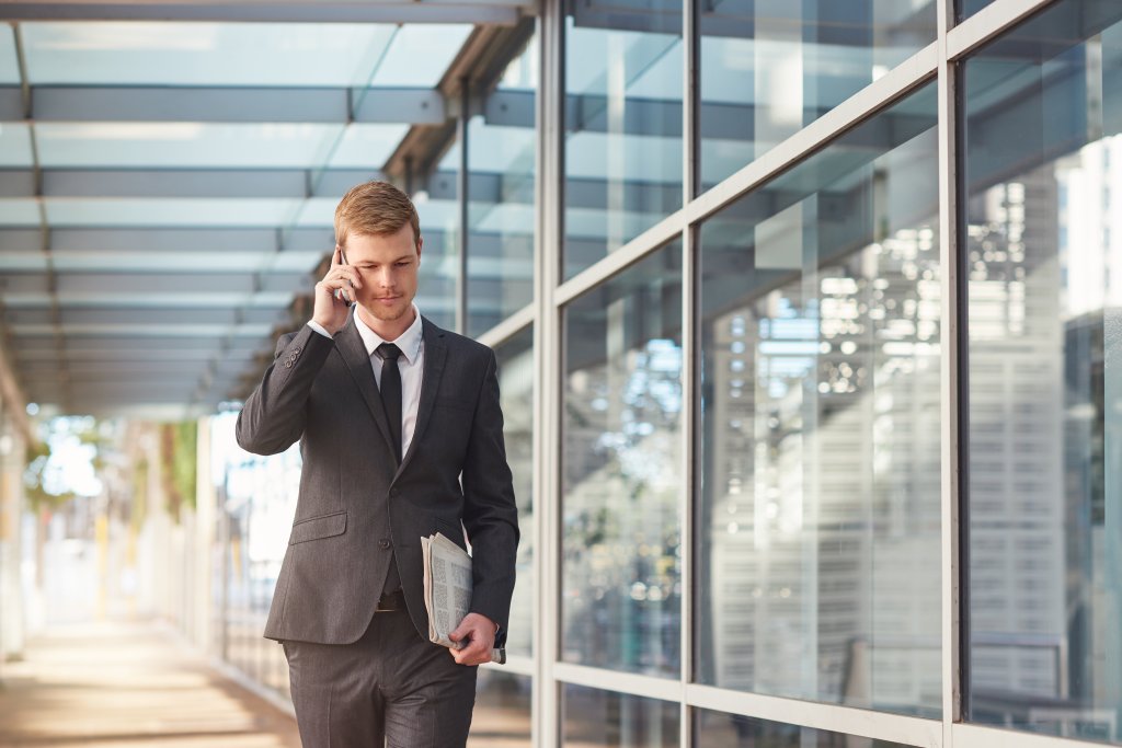 a person talking on the phone